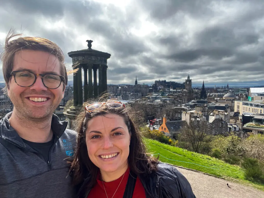 Chris and Kat at Calton Hill