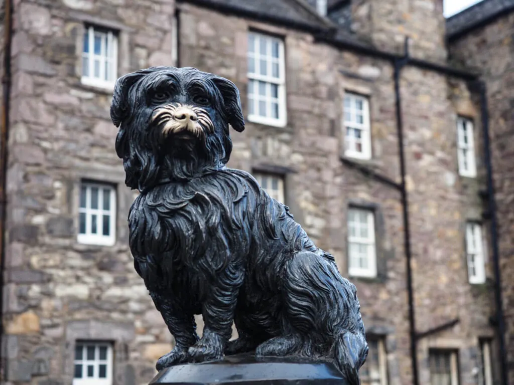 Close up of Greyfriars Bobby