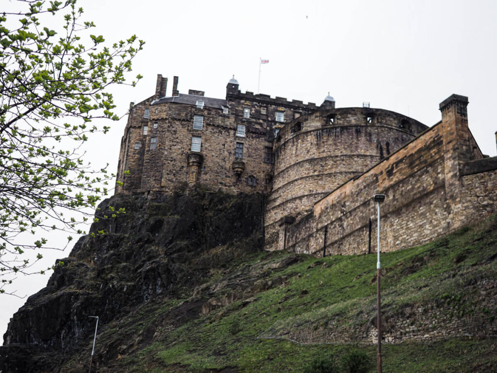 Edinburgh Castle view from below
