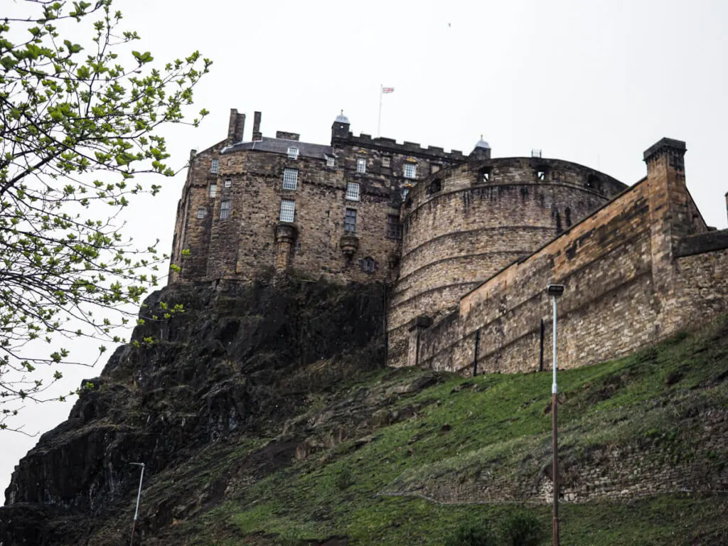 Edinburgh Castle view from below
