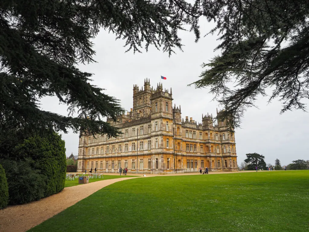 Highclere Castle through the trees