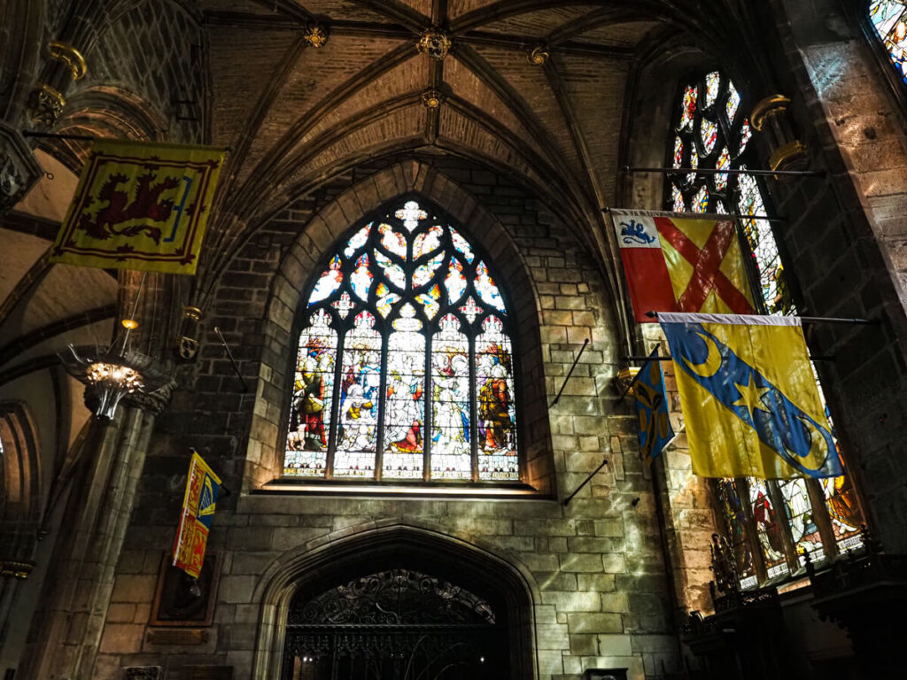 Interior of St Giles Cathedral in Edinburgh