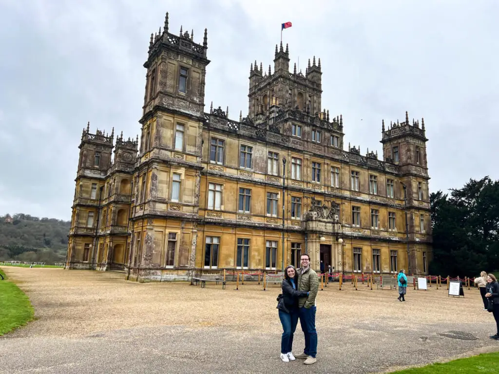 Kat and Chris at Highclere Castle (AKA Downton Abbey)