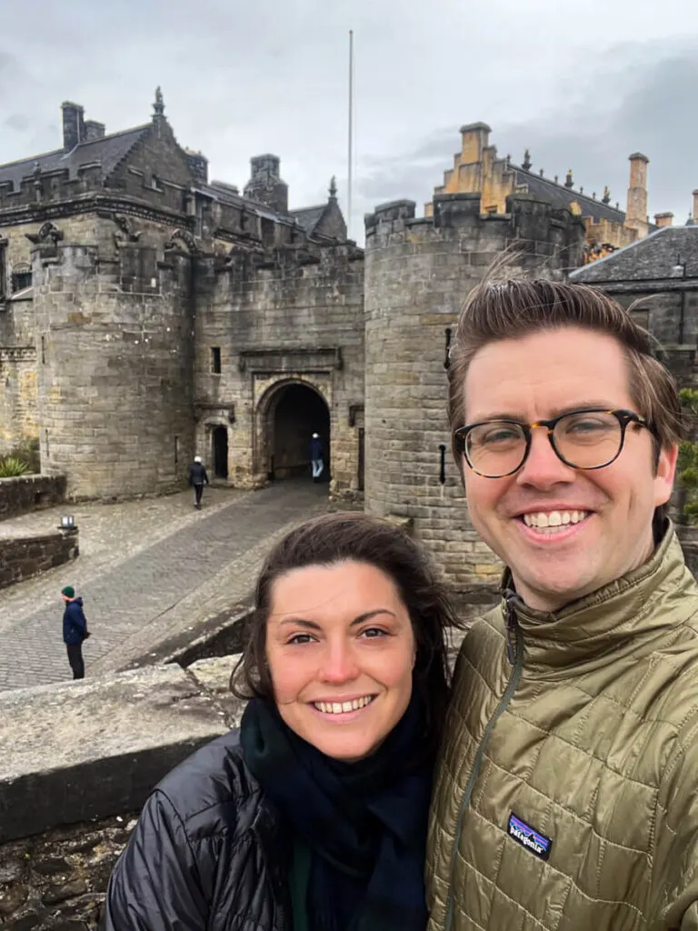 Kat and Chris at Stirling Castle