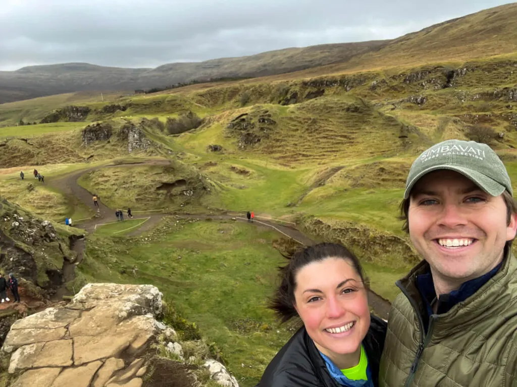 Kat and Chris at the Fairy Glen