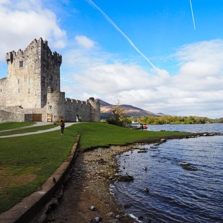 Ross Castle on the lake at Killarney National Park