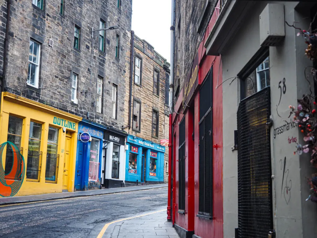 Victoria Street in Edinburgh