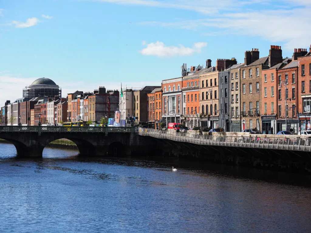 Views of Dublin from River Liffey