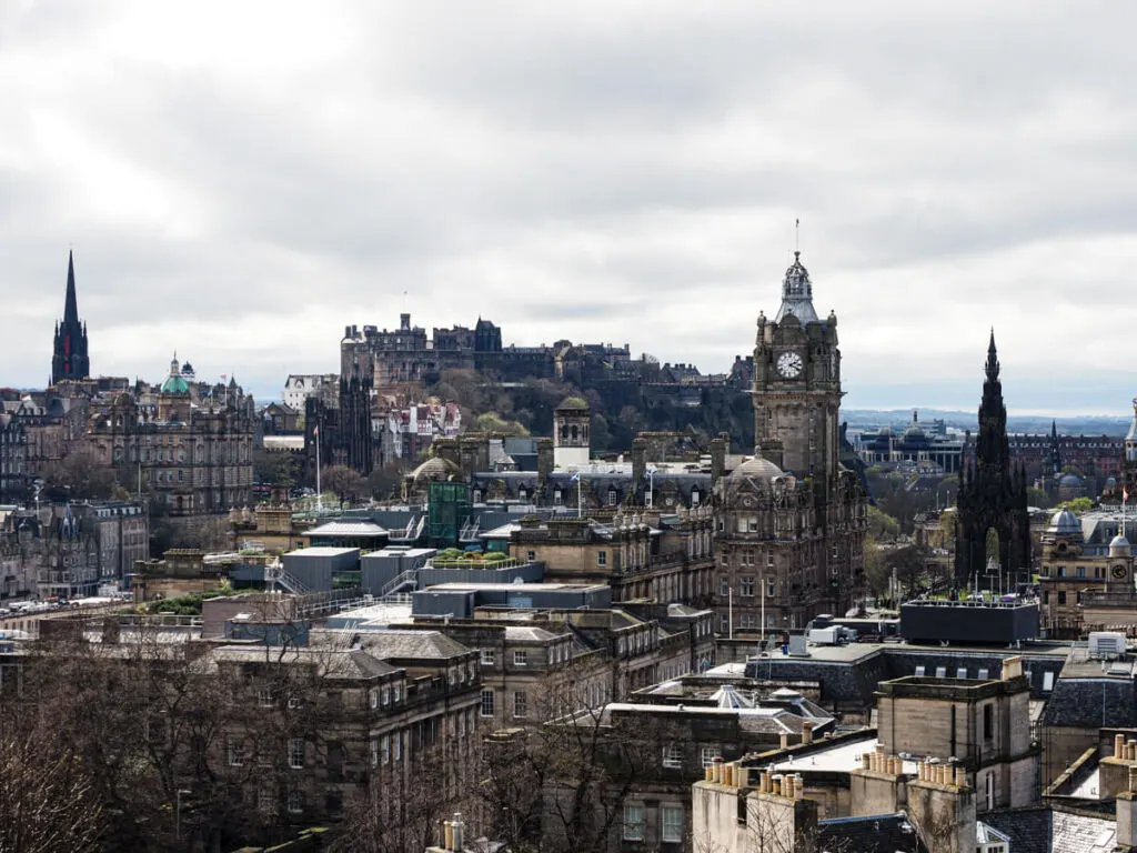 Views of Edinburgh from Calton Hill