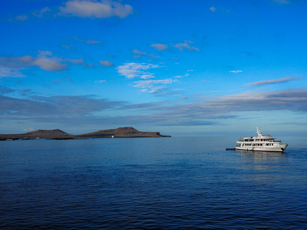Morning from the ship on Floreana