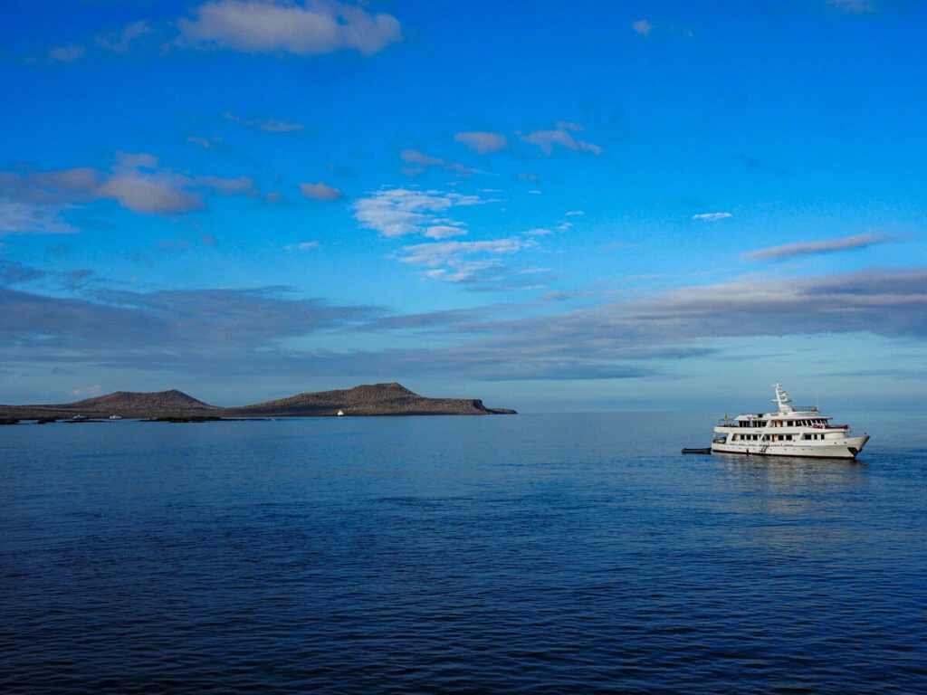 Morning from the ship on Floreana