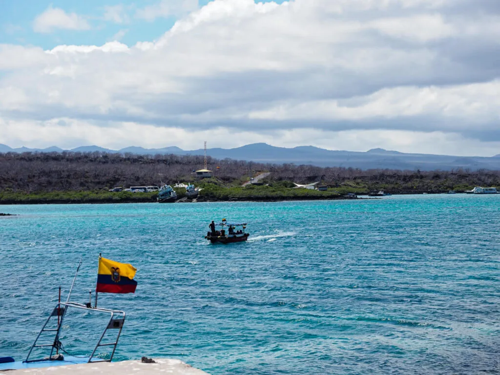 Taking the ferry to Santa Cruz from Balta