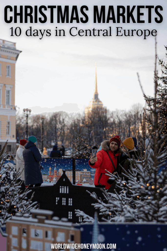 Dreaming of visiting the European Christmas markets? After having the BEST time at the Prague Christmas market, Vienna Christmas market, Budapest Christmas market, and even a quick trip to the Bratislava Christmas market, this is everything you need to know to plan your ultimate European Christmas market trip with a 10-day European Christmas market itinerary. | best christmas markets in europe | europe christmas markets itinerary