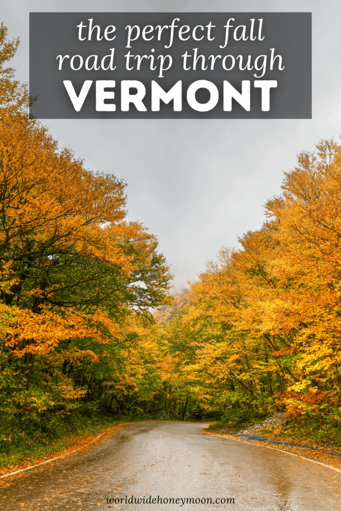 During the fall, there are few things better than a Vermont road trip itinerary. With colorful fall foliage, deliciously crisp beer, and all the excuses to wear flannel and do all of the fun autumn activities, it is no wonder that a Vermont fall road trip is on many fall bucket lists. This is the fall Vermont road trip you'll want to copy and make your own! | fall road trip vermont | vermont in the fall road trips
