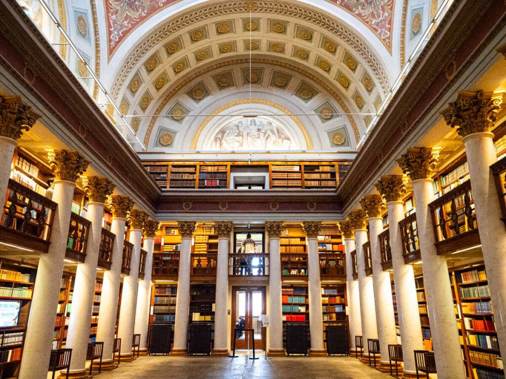 Interior of the National Library in Helsinki