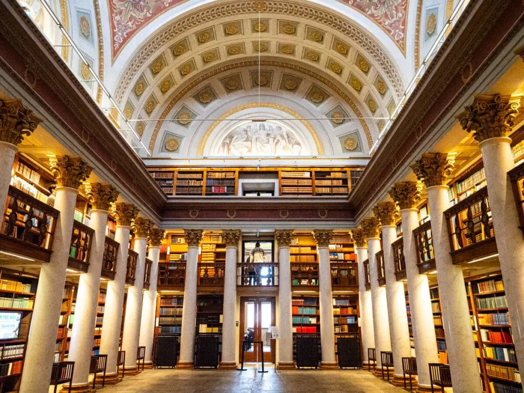 Interior of the National Library in Helsinki
