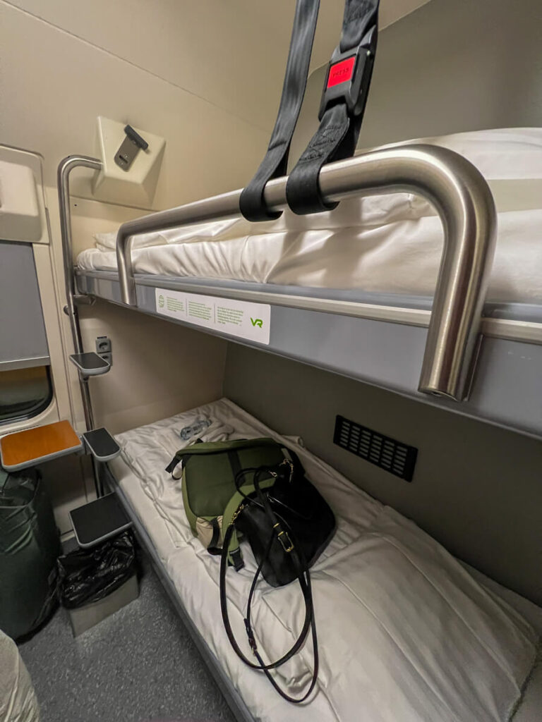 Our bunk beds on the Santa Claus Express 2
