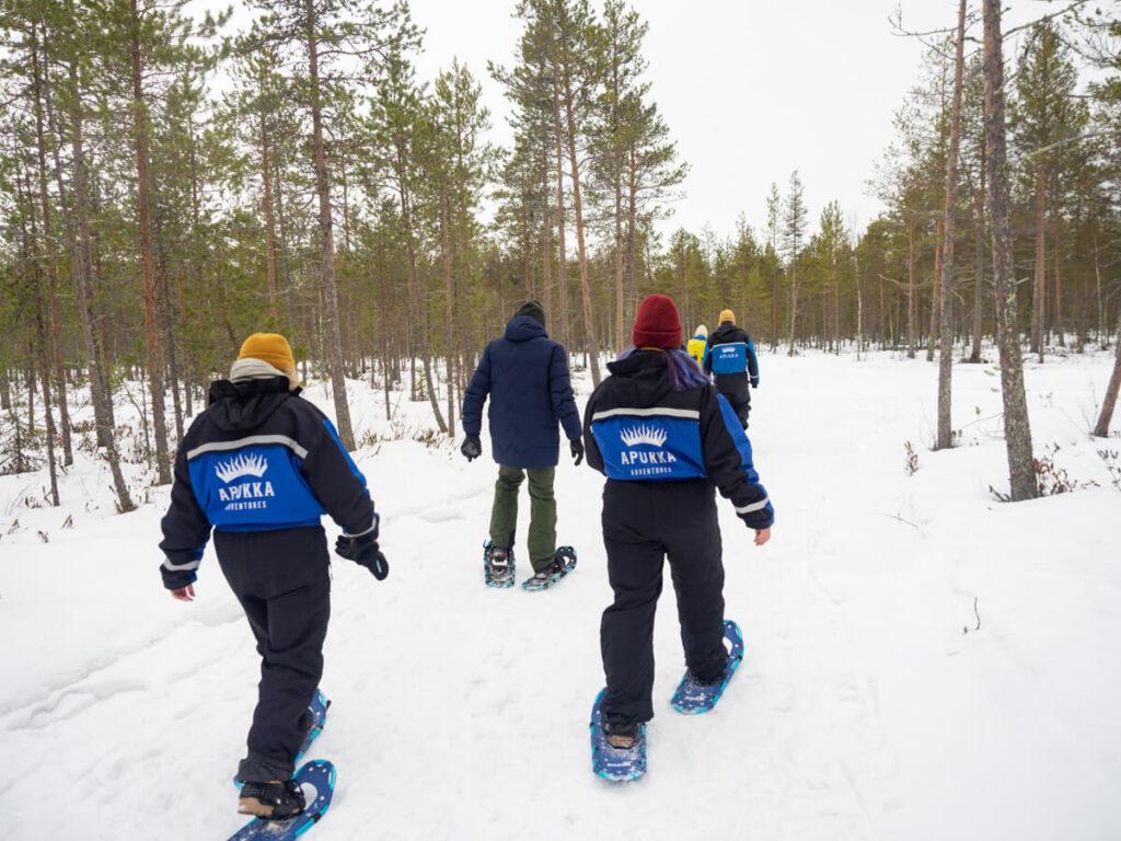 Snowshoeing at Apukka Resort