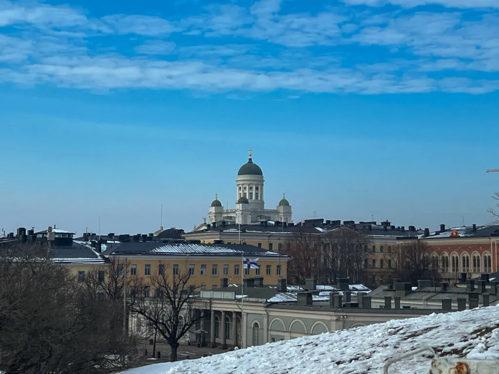 Views of Helsinki in winter