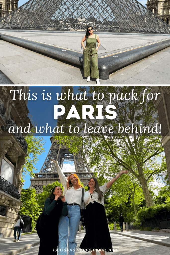 Not sure what to wear in Paris? We’ve got you! Here is our ultimate guide on what to wear in Paris, plus what NOT to wear. | Things You Need to Pack for Paris | Clothing options for Paris | What to Bring to Paris | Paris Packing List | Travel Guide to Paris | What to Wear in Paris in Spring | What to Wear in Paris in Summer | What to Wear in Paris Summer Outfits | Paris Outfit Ideas | Paris Fashion | Paris Packing List Summer | Packing for Paris | Paris Travel Outfits
