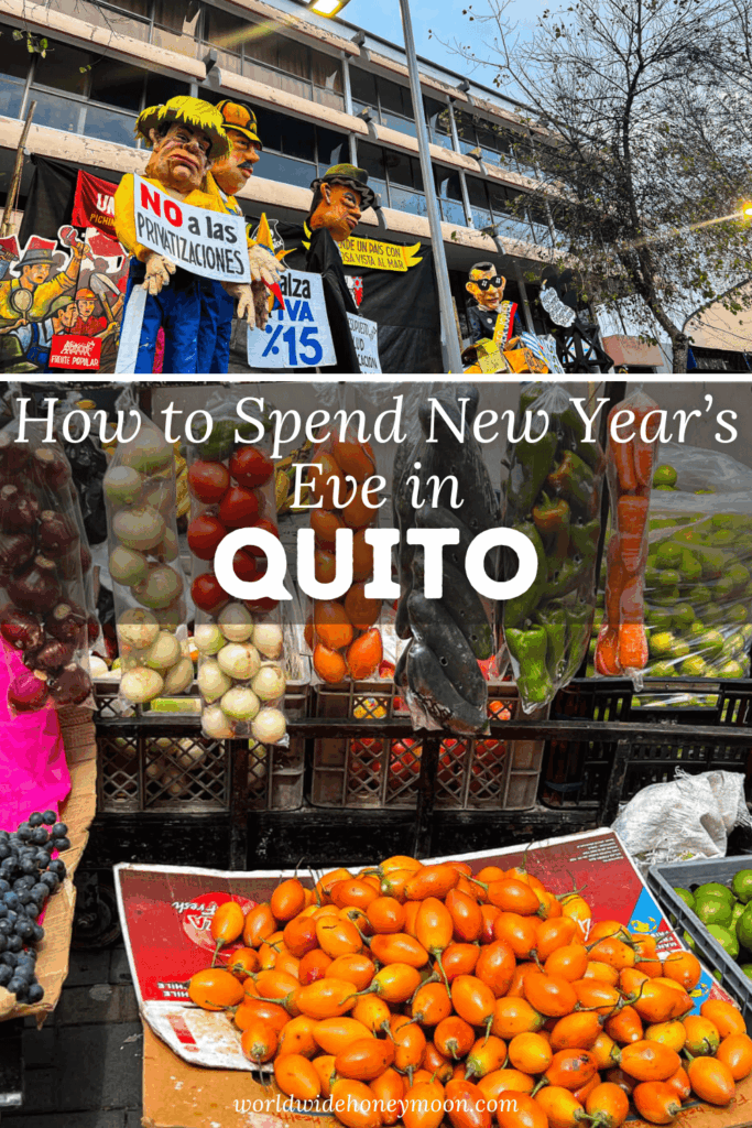 ✨ New Years Eve in Quito is an unforgettable experience filled with culture, color, and celebration! From vibrant street parties and fireworks to the famous A&ntilde;o Viejo traditions, Quito City comes alive on December 31st. Discover the best Things to do in Quito Ecuador, including exploring the historic Old Town, watching locals burn effigies at midnight, enjoying panoramic city views, and celebrating with live music and dancing. Whether you&rsquo;re visiting for the holidays or planning a bucket-list trip, Quito Things to do on New Year&rsquo;s Eve offers a perfect mix of tradition, nightlife, and breathtaking scenery. Start the new year surrounded by culture, mountains, and unforgettable energy in Quito Ecuador 🎆🇪🇨 Save this pin for your ultimate guide to celebrating New Year&rsquo;s Eve in Quito!