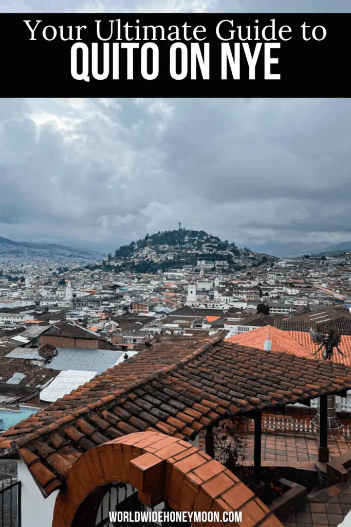 ✨ New Years Eve in Quito is an unforgettable experience filled with culture, color, and celebration! From vibrant street parties and fireworks to the famous A&ntilde;o Viejo traditions, Quito City comes alive on December 31st. Discover the best Things to do in Quito Ecuador, including exploring the historic Old Town, watching locals burn effigies at midnight, enjoying panoramic city views, and celebrating with live music and dancing. Whether you&rsquo;re visiting for the holidays or planning a bucket-list trip, Quito Things to do on New Year&rsquo;s Eve offers a perfect mix of tradition, nightlife, and breathtaking scenery. Start the new year surrounded by culture, mountains, and unforgettable energy in Quito Ecuador 🎆🇪🇨 Save this pin for your ultimate guide to celebrating New Year&rsquo;s Eve in Quito!