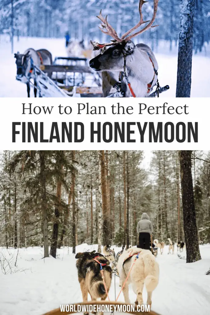 A Finland honeymoon offers so much more than Lapland. This honeymoon in Finland guide includes Lapland Finland honeymoon highlights, glass igloo hotels, Helsinki, Finnish Lakeland, and the coast&mdash;plus honeymoon in Lapland and itinerary ideas. Save this for the most romantic things to do in Finland!
