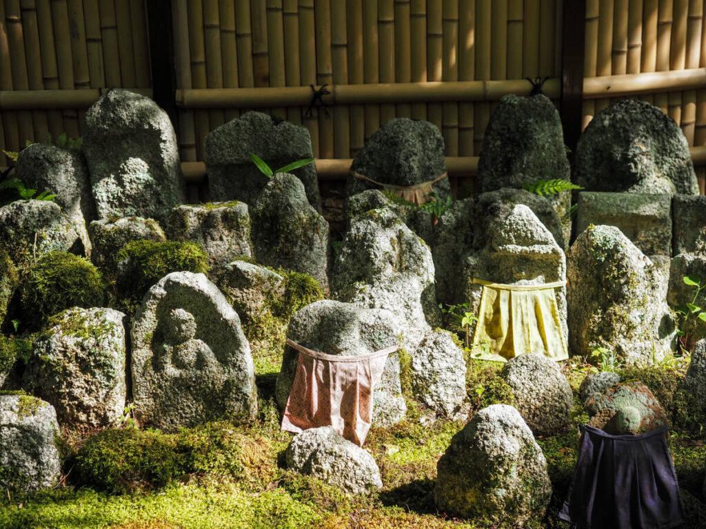 Adashino Nenbutsuji Temple mossy stones