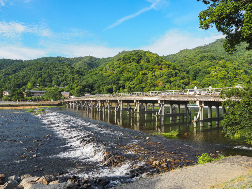 Arashiyama Park Nakanoshima Area with bridge