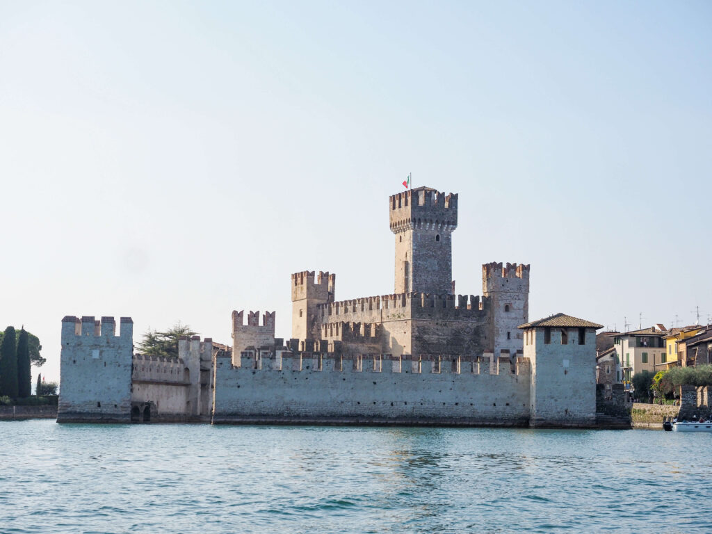 Castello Scaligero from Lake Garda