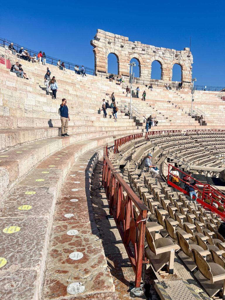 Inside of Arena di Verona