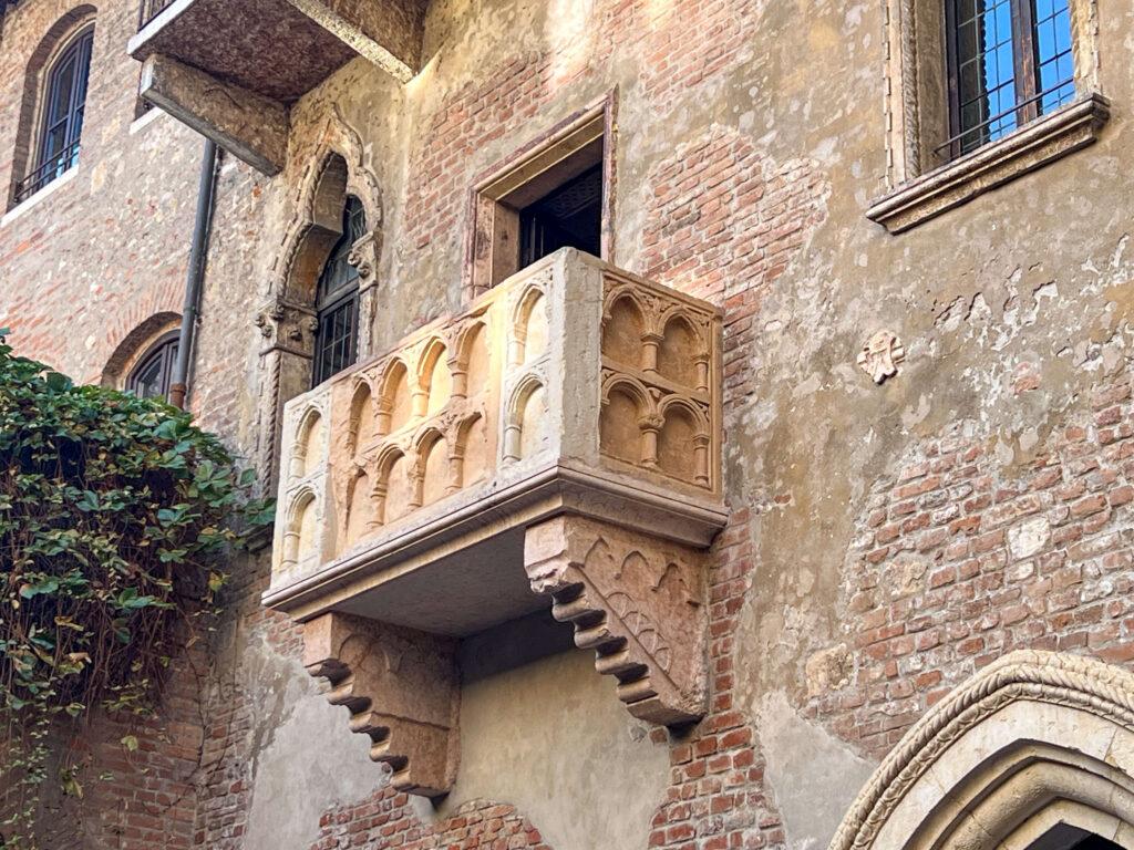 Juliet's balcony in Verona