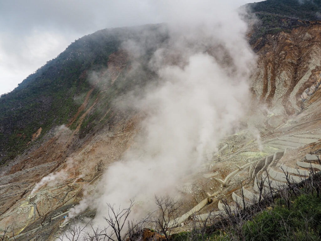 Sulfur vents in Hakone