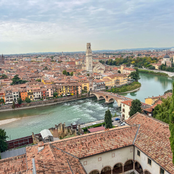 Verona views from Piazzale Castel San Pietro