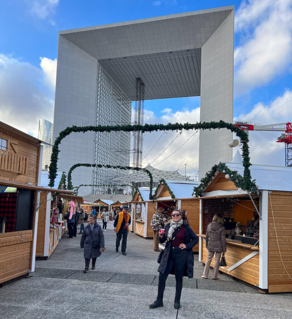 Kat at the La Defense Christmas Market